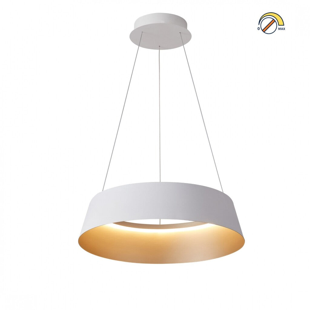 Campana led de Suspender DIMERIZABLE interior champagne 50W