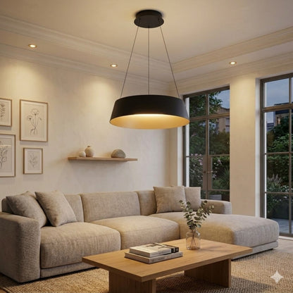 Campana led de Suspender DIMERIZABLE interior champagne 50W