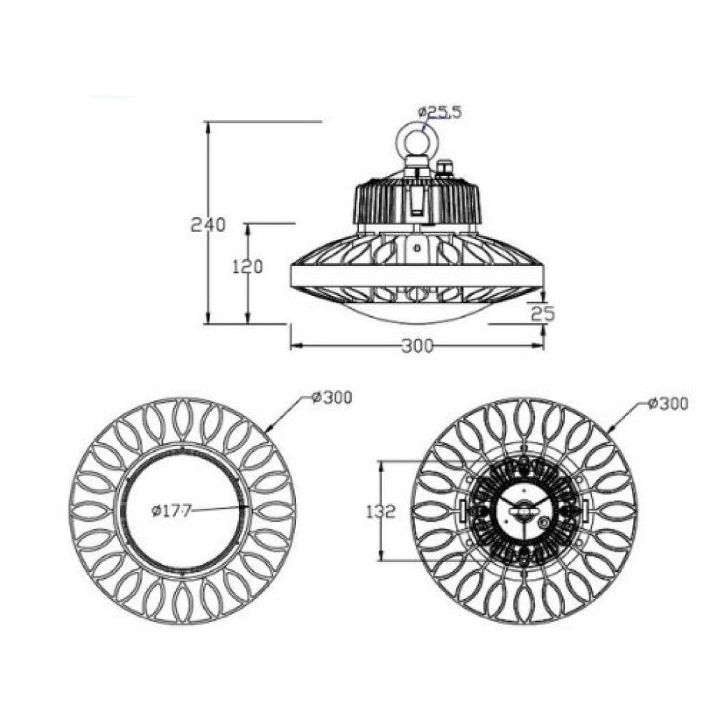 Campana led Modelo MOON 150W 6500K