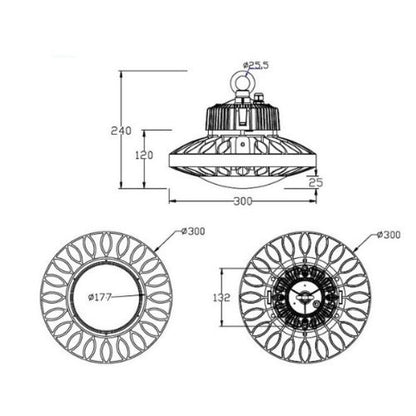 Campana led Modelo MOON 150W 6500K