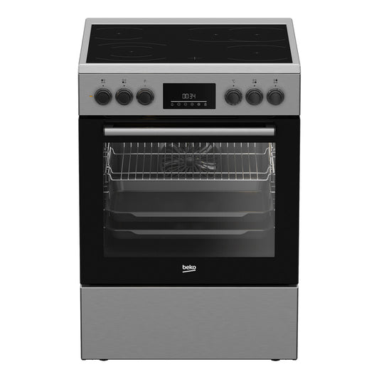 Cocina vitrocerámica 65L con grill 60cm Beko FBM67320XS