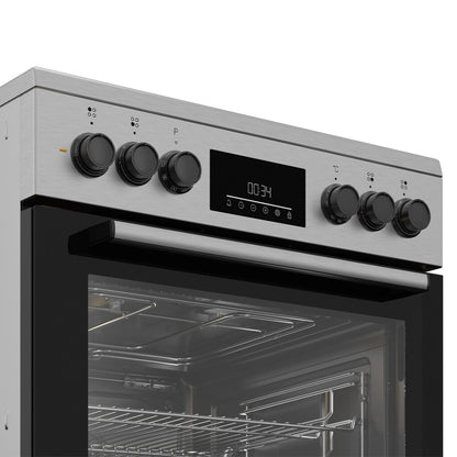 Cocina vitrocerámica 65L con grill 60cm Beko FBM67320XS