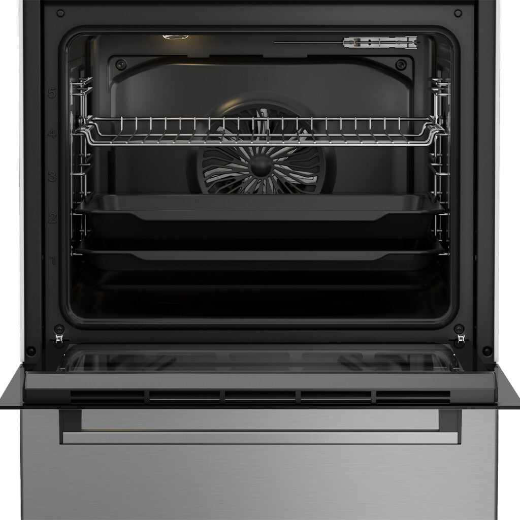 Cocina vitrocerámica 65L con grill 60cm Beko FBM67320XS