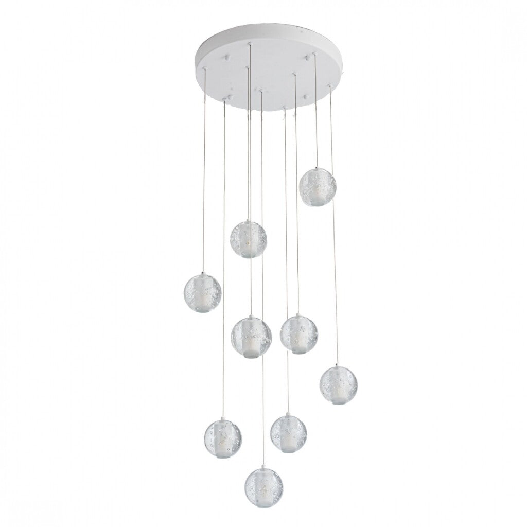 Colgante led 9 esferas efecto flotante 9*5W