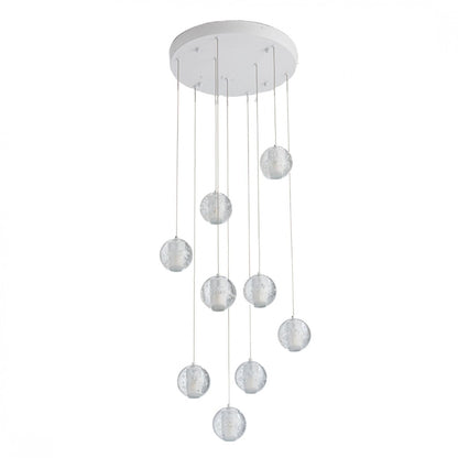 Colgante led 9 esferas efecto flotante 9*5W