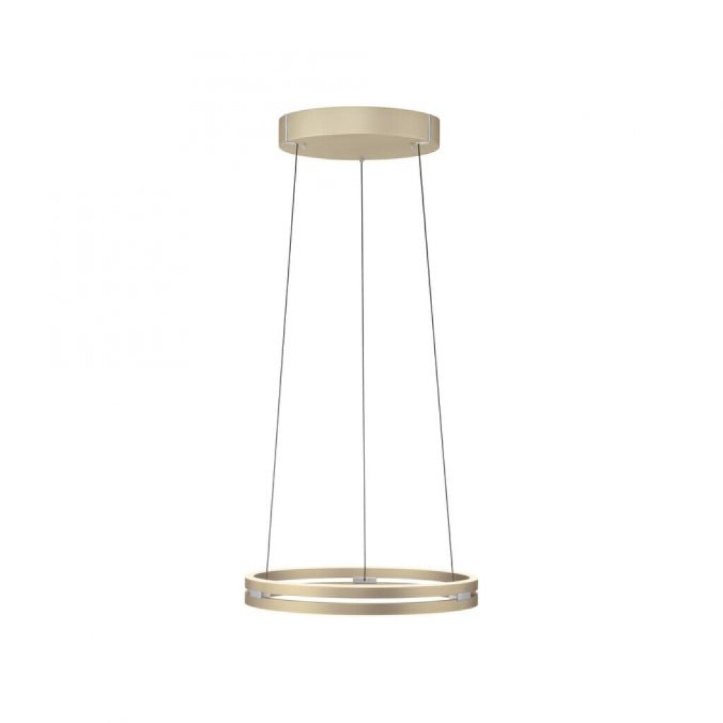 Colgante led anillo motorizado 40w 50cm a control remoto con varias funciones, Champagne