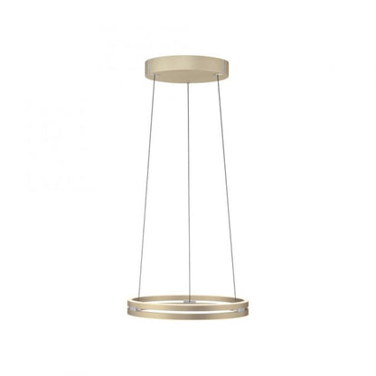 Colgante led anillo motorizado 40w 50cm a control remoto con varias funciones, Champagne