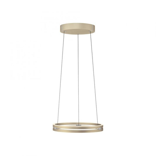 Colgante led anillo motorizado 40w 50cm a control remoto con varias funciones, Champagne