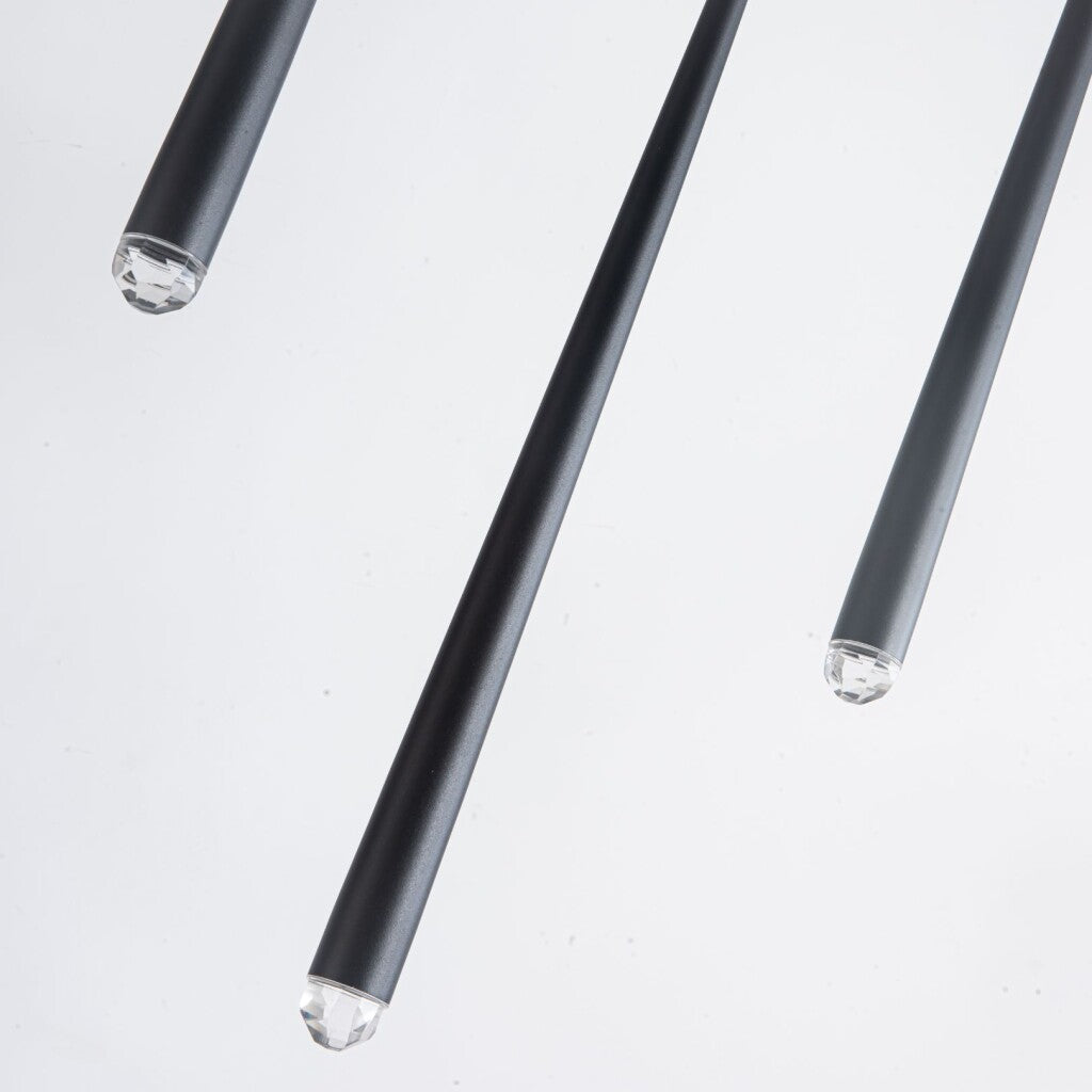 Colgante Led cinco luces lineales tubular 25W