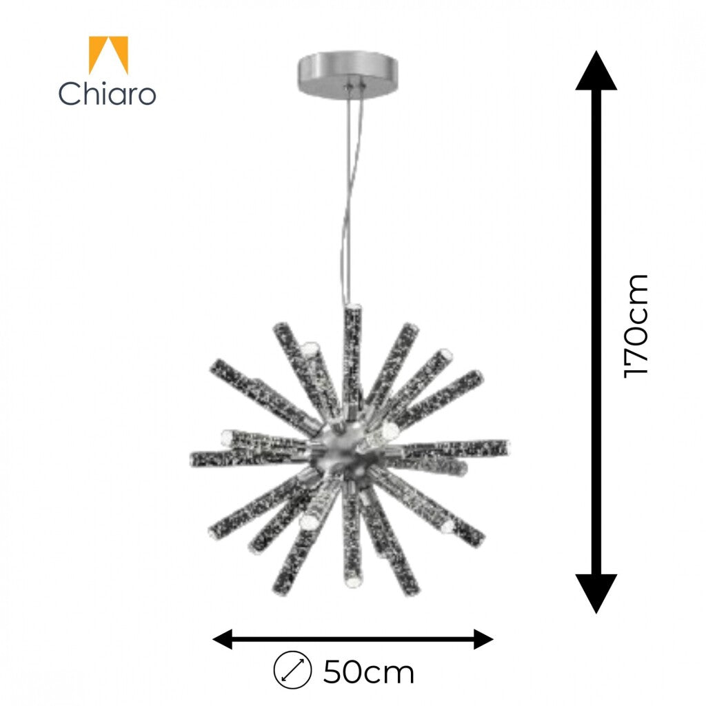 Colgante Led esfera 18 luces 50W Dimerizable