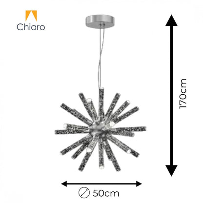 Colgante Led esfera 18 luces 50W Dimerizable