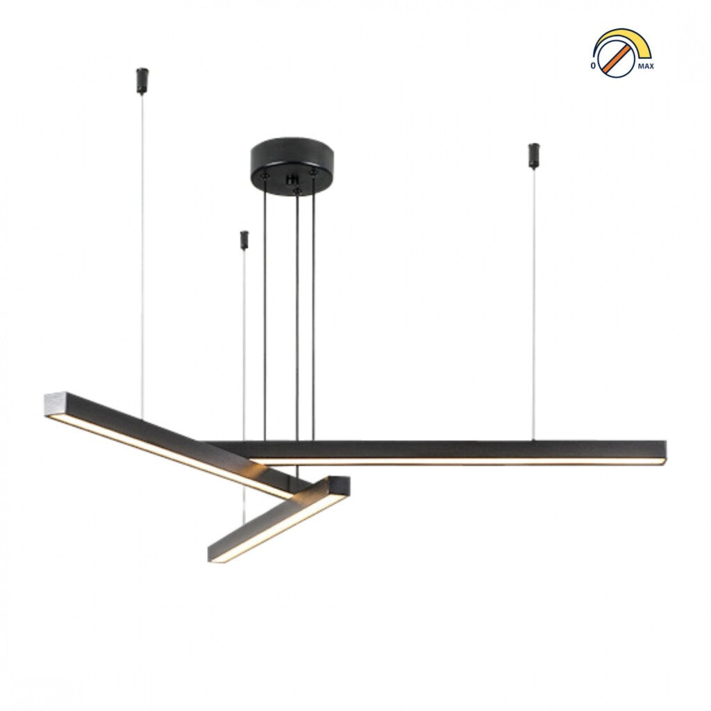Colgante Led lineal 3 barras 30W Dimerizable