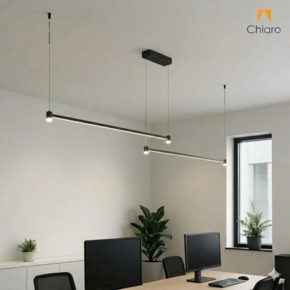 Colgante Led lineal doble color negro 40w Dimerizable