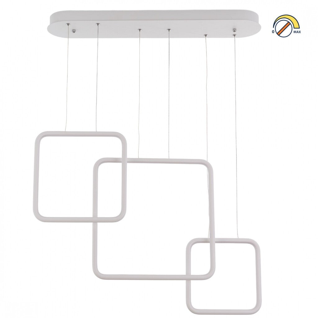 Colgante led lineal tres marcos verticales 58W Dimerizable