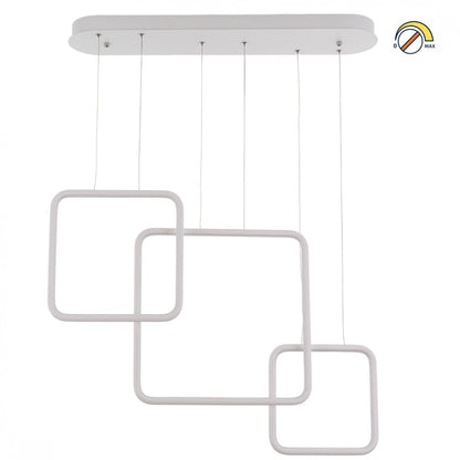 Colgante led lineal tres marcos verticales 58W Dimerizable
