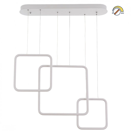 Colgante led lineal tres marcos verticales 58W Dimerizable