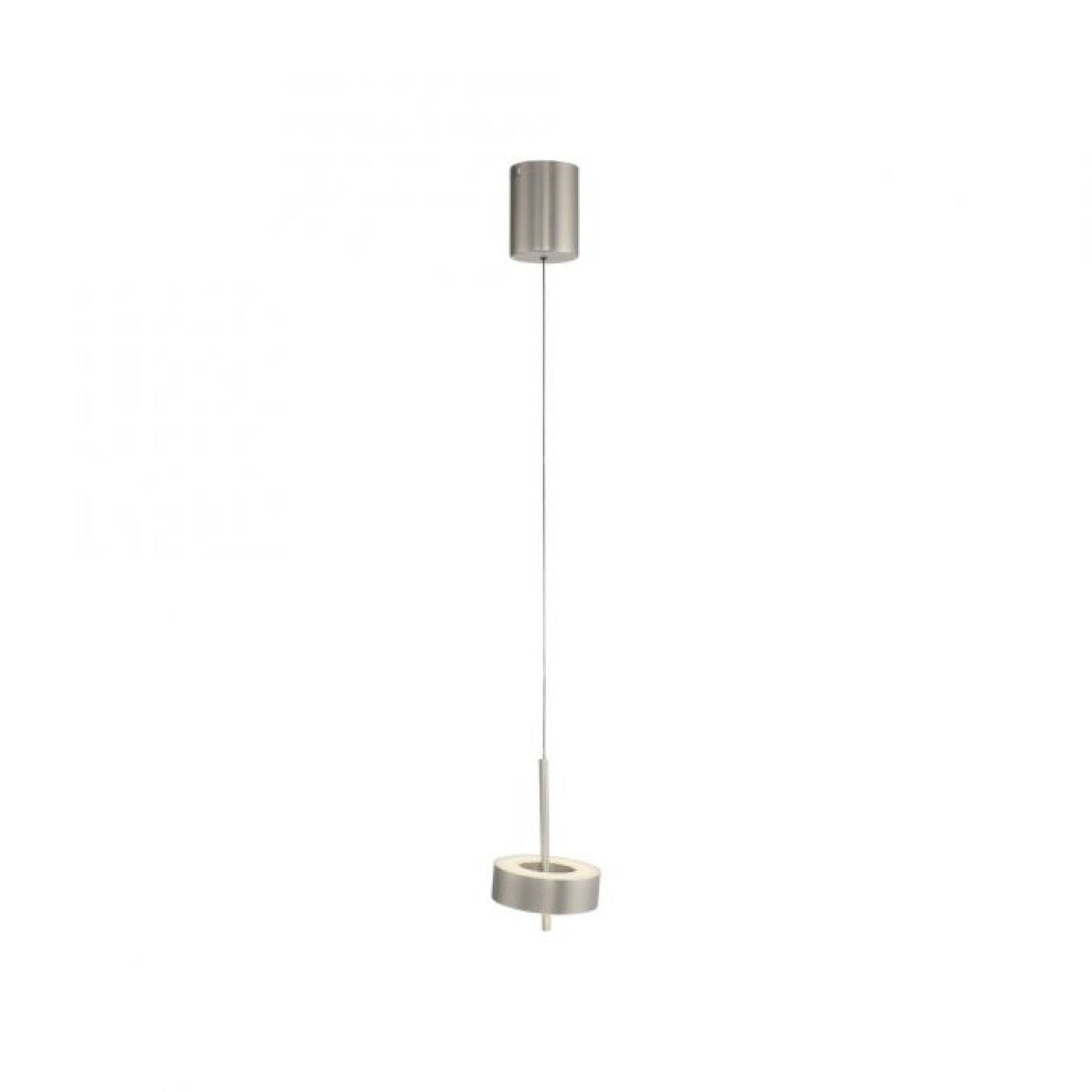 Colgante led orientable 9w 14cm regulable a control remoto, plateado