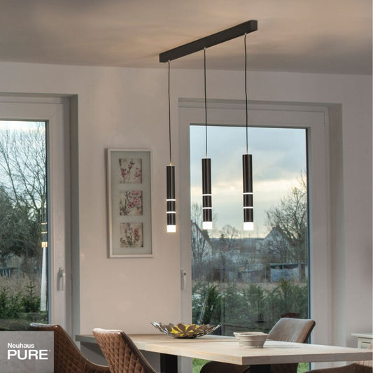 Colgante led rotativo tubular triple 7 posiciones de luz 3000K 30W
