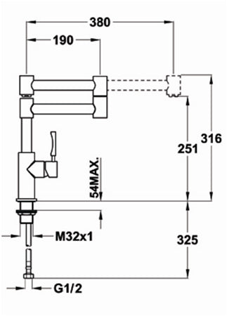 Grifo de cocina INX 983