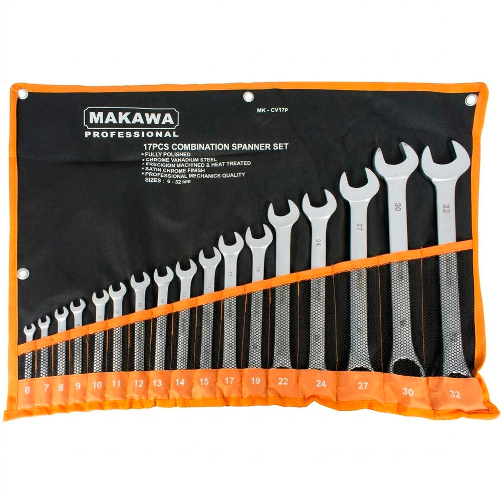 LLAVE COMBINADA 17PZ 6-32MM MAKAWA MK-CV17P