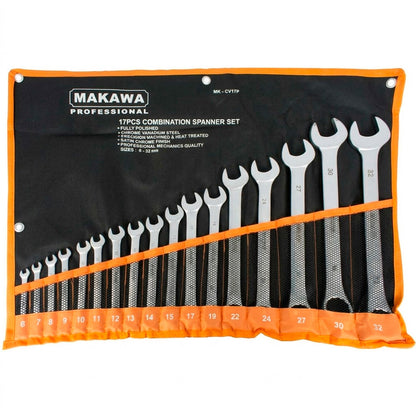 LLAVE COMBINADA 17PZ 6-32MM MAKAWA MK-CV17P