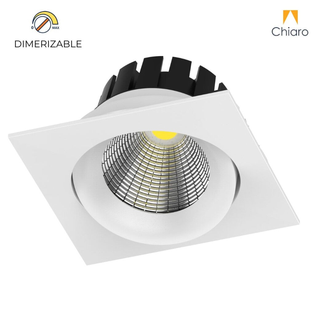 Embutido led 10w cuadrado móvil DIMERIZABLE 2700K
