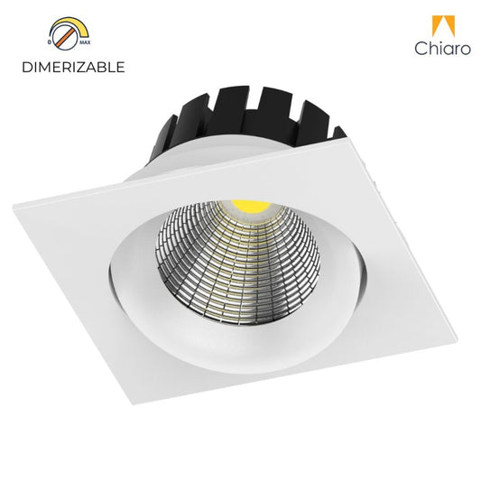 Embutido led 10w cuadrado móvil DIMERIZABLE 2700K