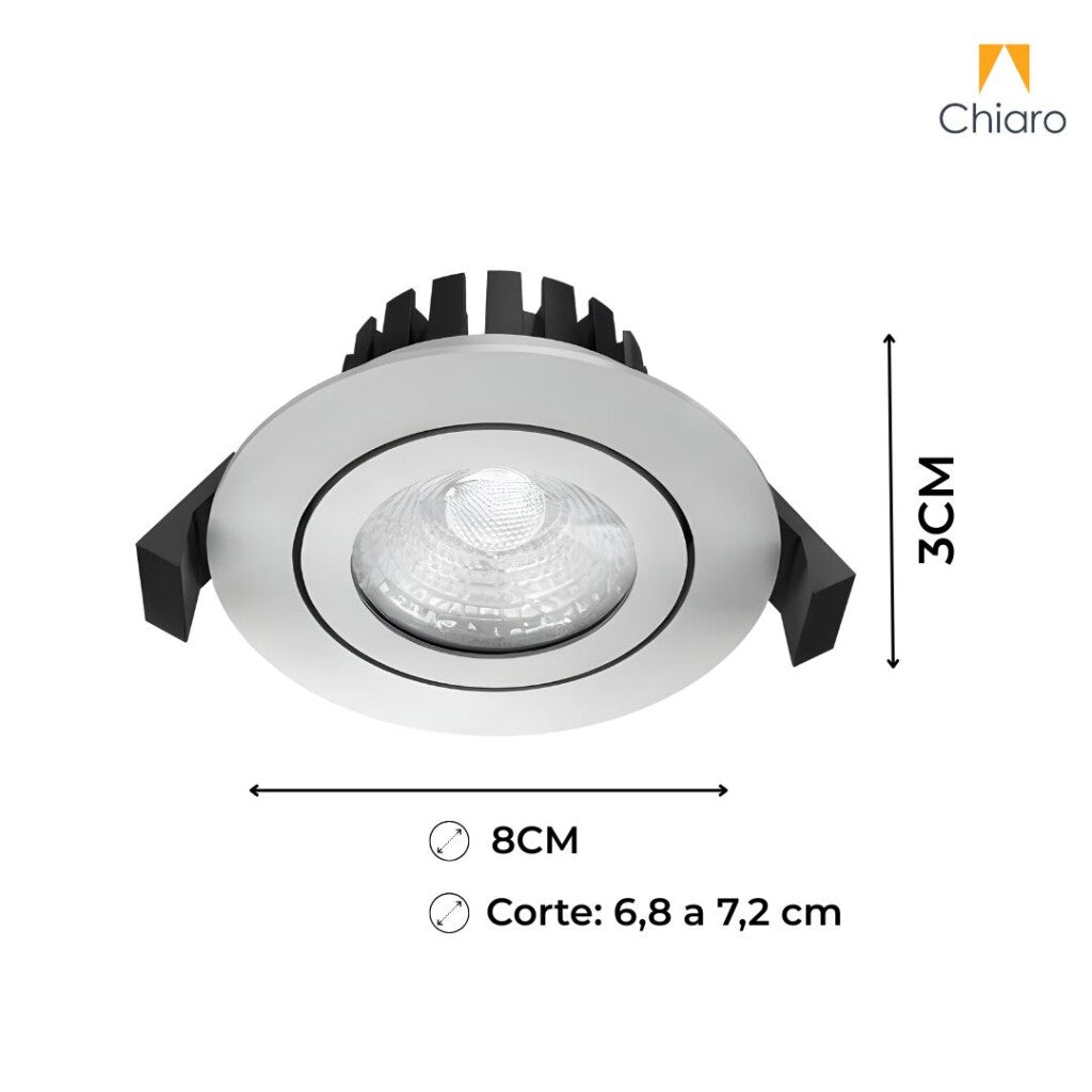 Embutido led para intemperie 5W MÓVIL Dimerizable GRIS