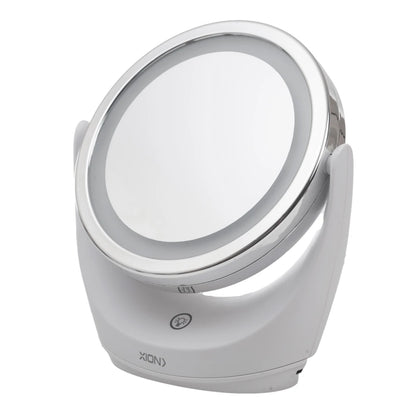espejo de maquillaje luz led estandar y con aumento x5