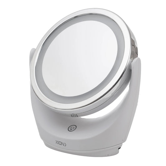 espejo de maquillaje luz led estandar y con aumento x5