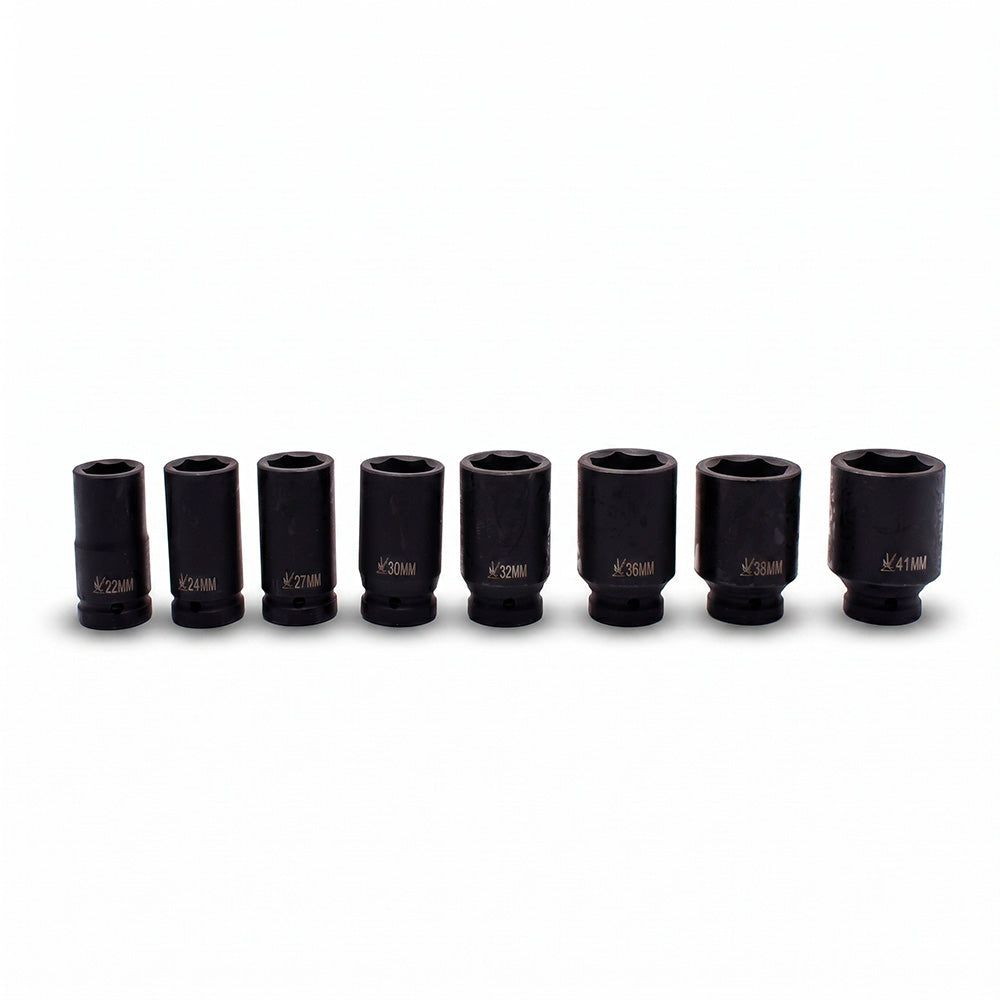 JUEGO DE DADO IMPACTO 3/4″ 8PZ CRV 22-41MM LH-2652