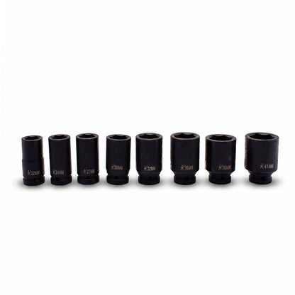 JUEGO DE DADO IMPACTO 3/4″ 8PZ CRV 22-41MM LH-2652