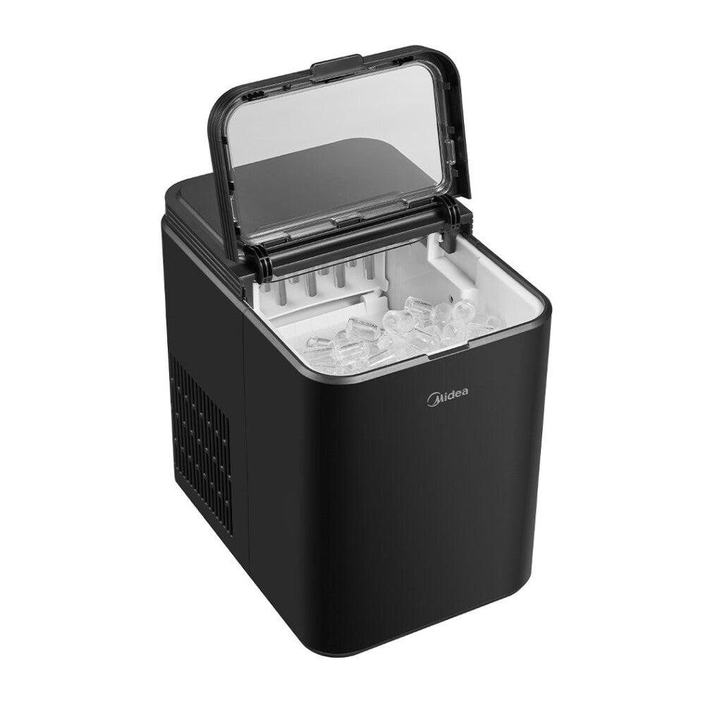 Fábrica de hielo negra Midea MDICE12FZG30