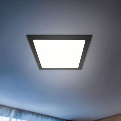 PLAFON LED CUADRADO BORDENEGRO12WLUZFRIA LH4404