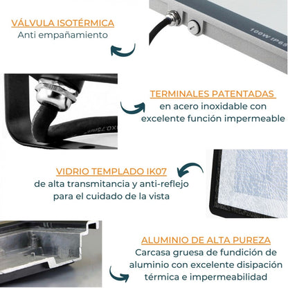Foco Led Reflector 10w Slim, Chip Led Osram