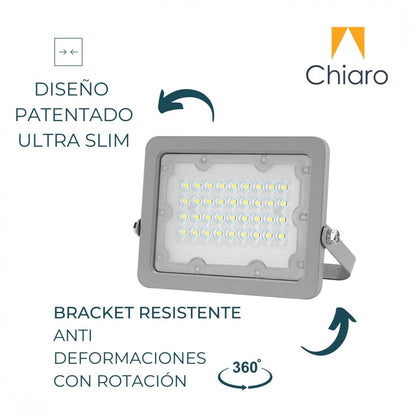 Foco Led Reflector 10w Slim Smd, Chip Lumileds