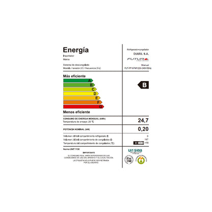 Freezer Futura Panelable FUT-FP197NF 197 L