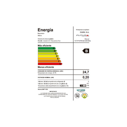 Freezer Futura Panelable FUT-FP197NF 197 L