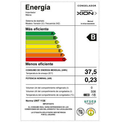 freezer horizontal 508 litros xion
