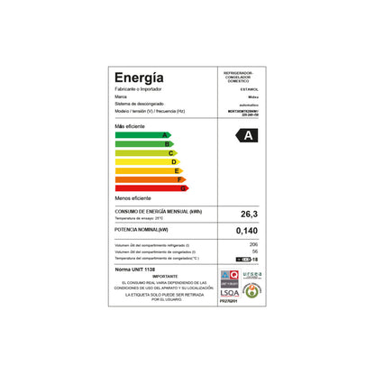 Heladera Black Inverter 281L Midea MDRT385MTR28WINV