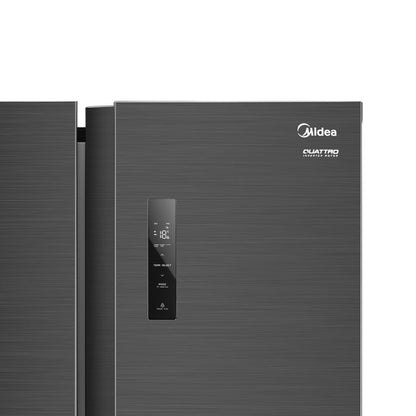 Heladera Black Inverter 587L Side by side Midea MDRS710FGG28W