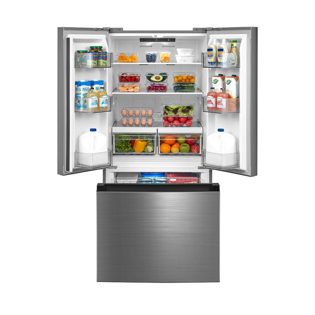 Heladera Inox Inverter 544L French door Midea MDRF700FGM46