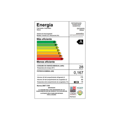 Heladera Inverter 251L Midea MDRT346MTR01INV