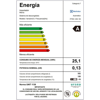 Heladera Refrigerador Electrolux 508Lts