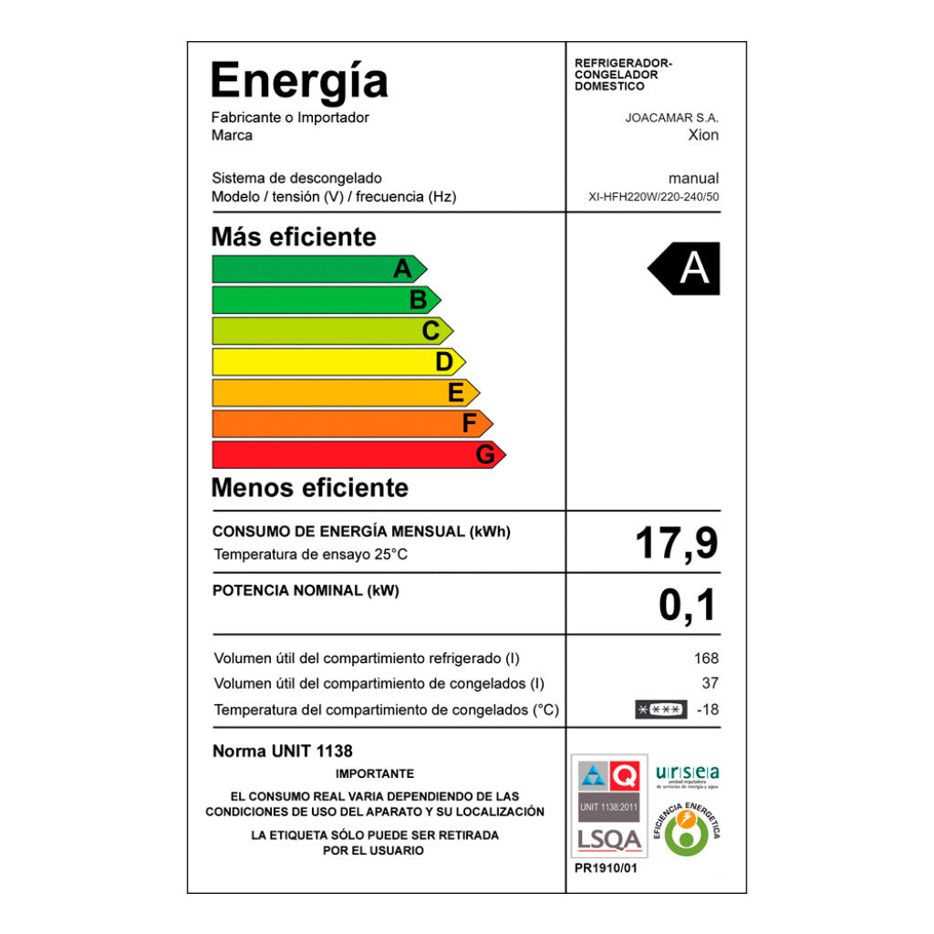 heladera refrigerador frío húmedo 211 litros