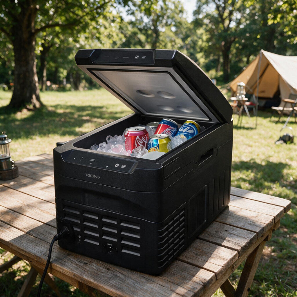 heladera refrigerador portátil 21 litros apta para auto
