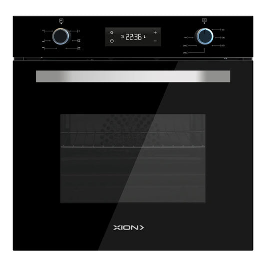 horno de empotrar 60 cm digital frente vidrio negro