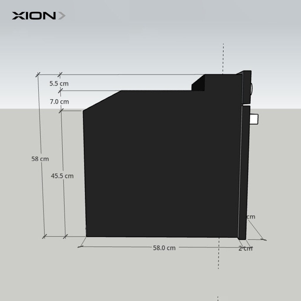 horno de empotrar 60 cm mecánico frente vidrio negro