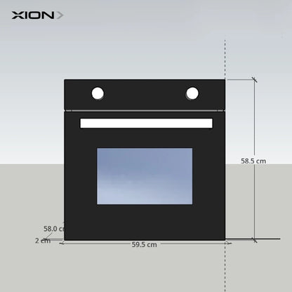horno de empotrar 60cm mecánico frente acero inox