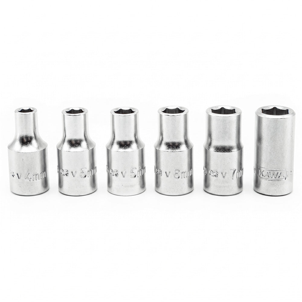 JUEGO DE DADO Y PUNTA 1/2”-1/4” 72PZ MAKAWA TW-72P